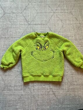 Hanna Andersson Dr. Seuss Grinch Marshmallow Sweatshirt (2T)